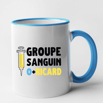 Mug Groupe sanguin O + Ricard