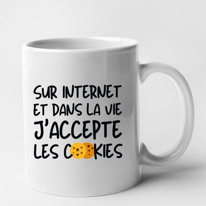 Mug J'accepte les cookies