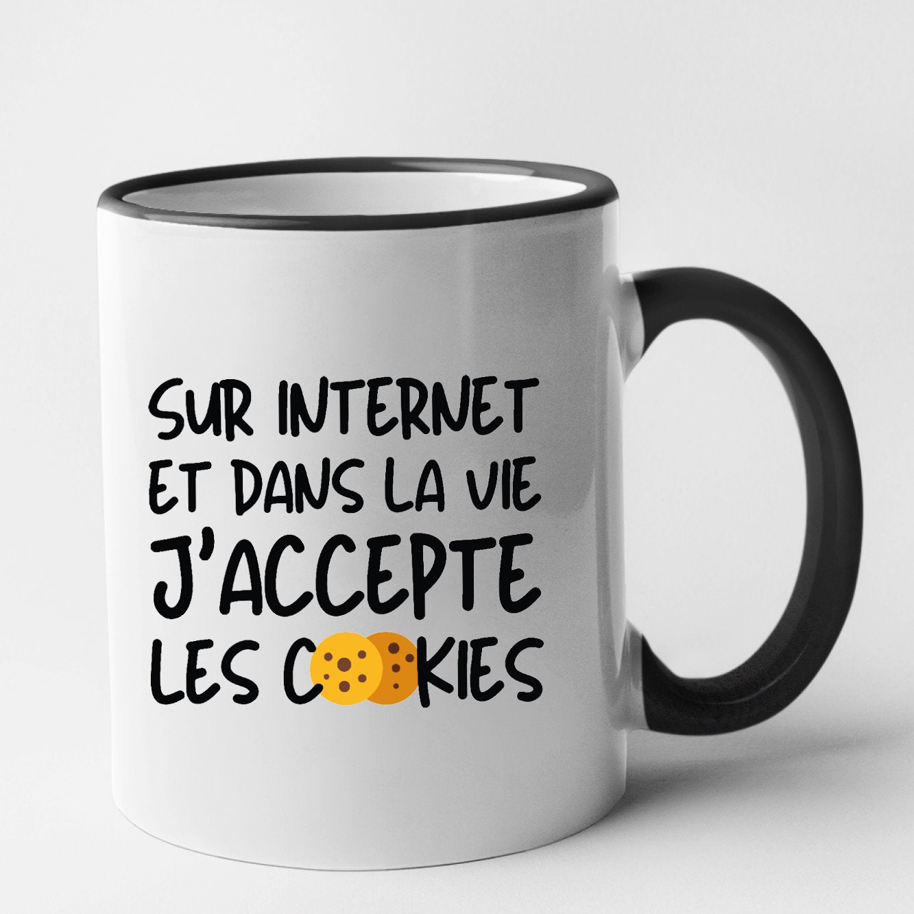 Mug J'accepte les cookies