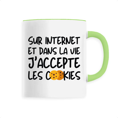 Mug J'accepte les cookies