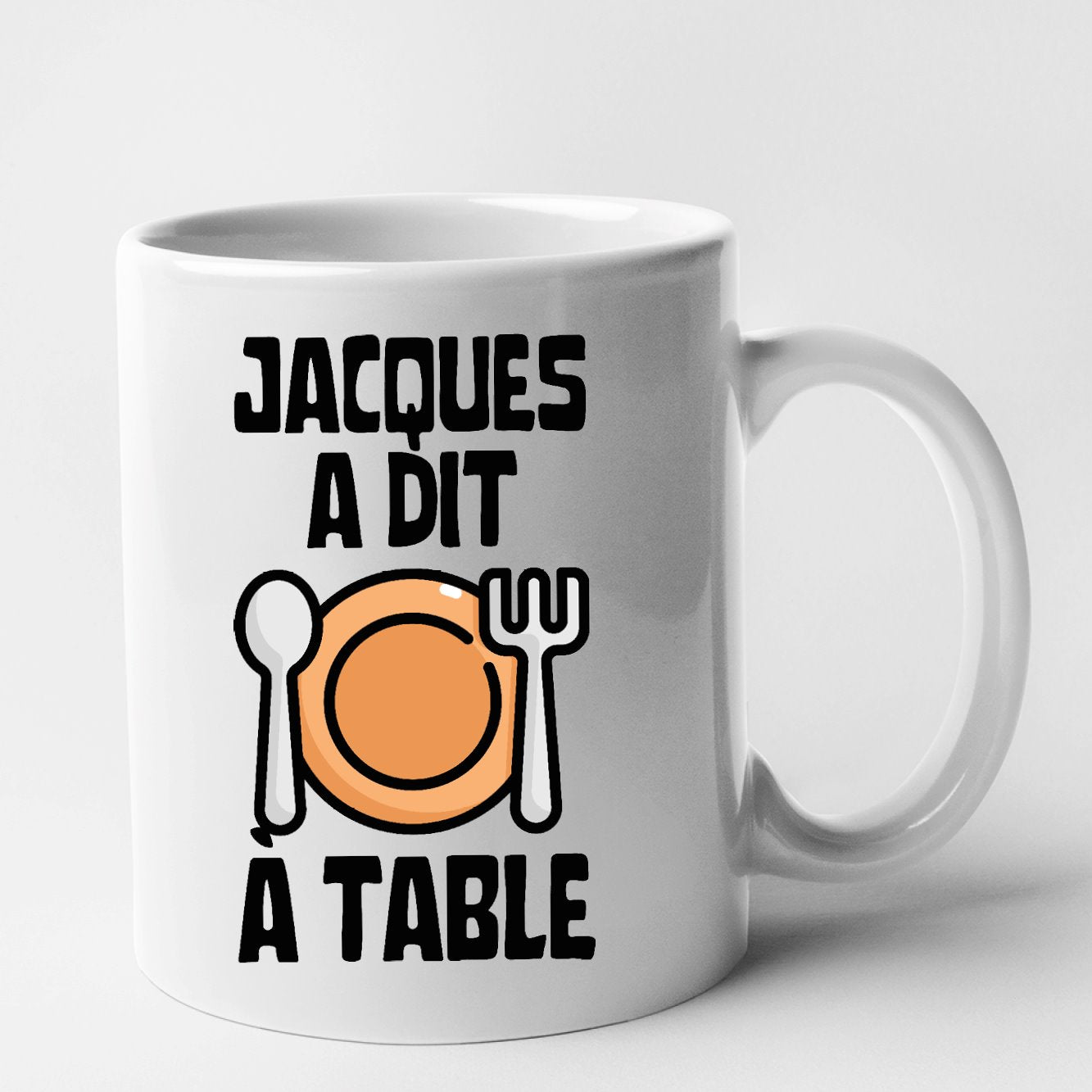 Mug Jacques a dit à table