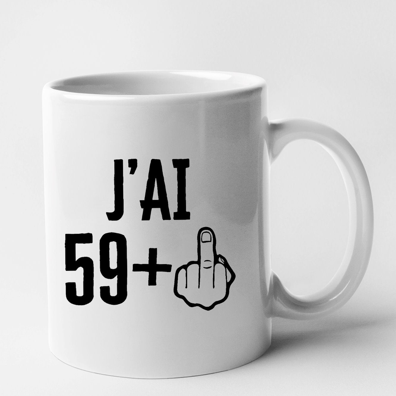 Mug J'ai 60 ans 59 + 1