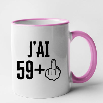 Mug J'ai 60 ans 59 + 1