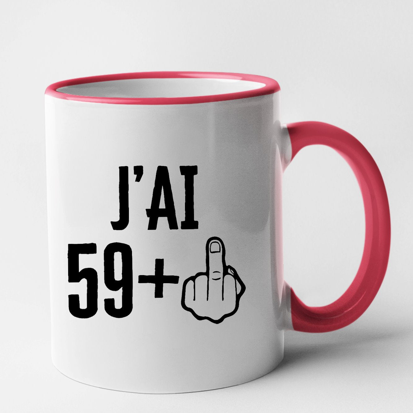 Mug J'ai 60 ans 59 + 1