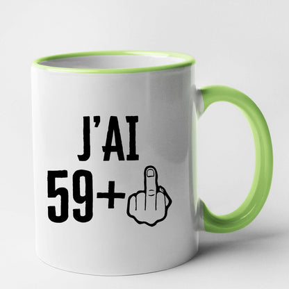 Mug J'ai 60 ans 59 + 1