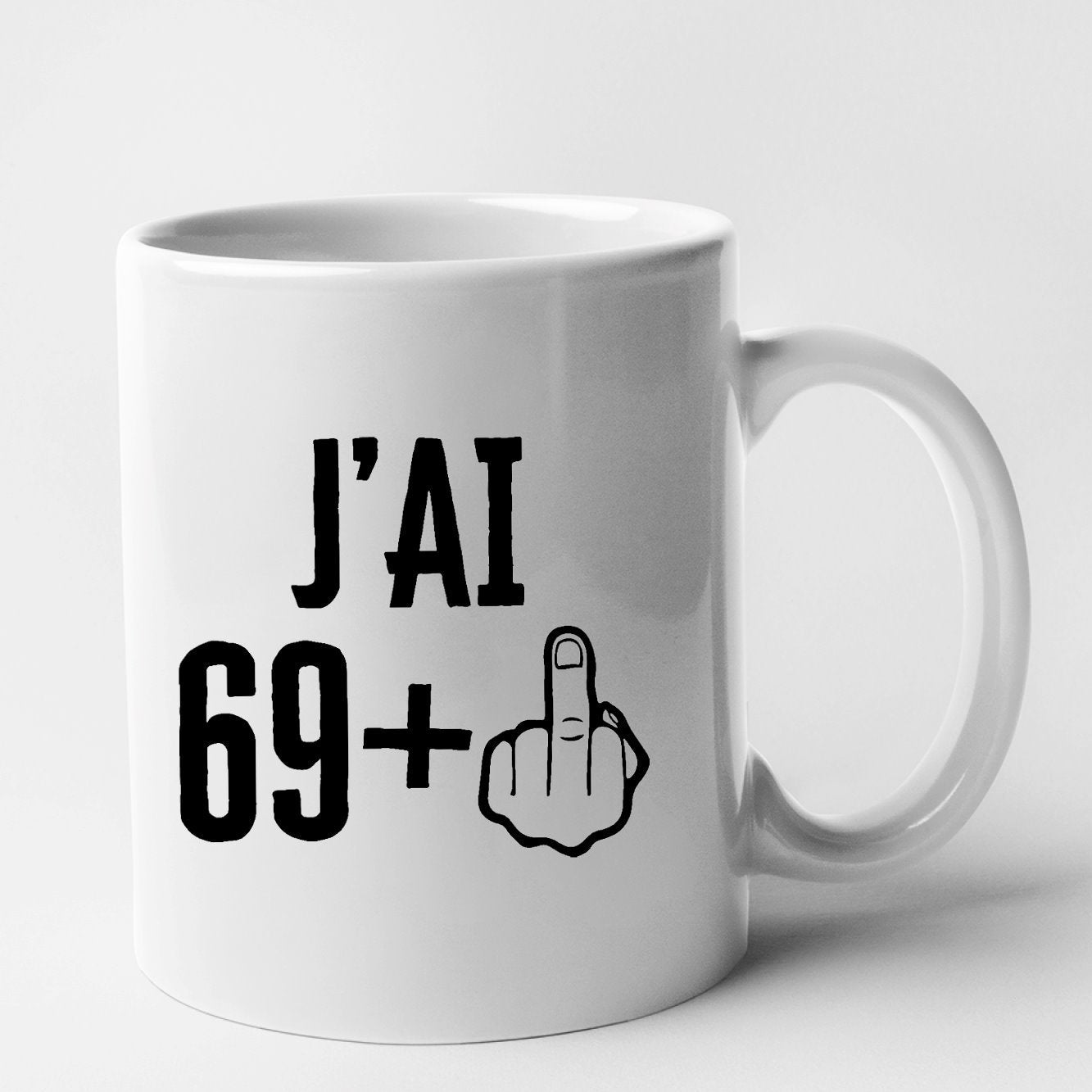 Mug J'ai 70 ans 69 + 1