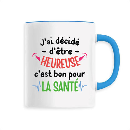 Mug J'ai décidé d'être heureuse