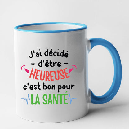 Mug J'ai décidé d'être heureuse