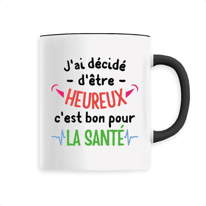 Mug J'ai décidé d'être heureux