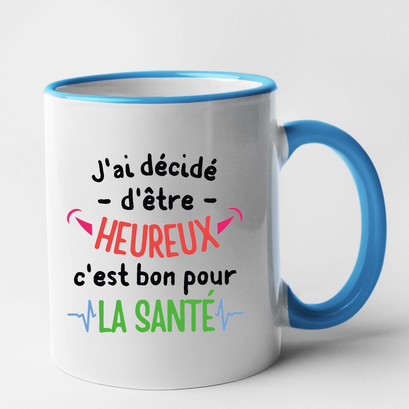 Mug J'ai décidé d'être heureux