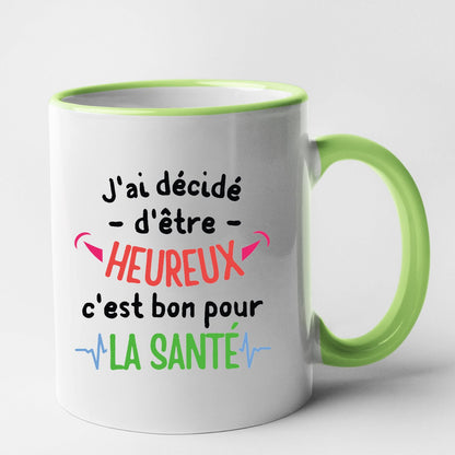 Mug J'ai décidé d'être heureux