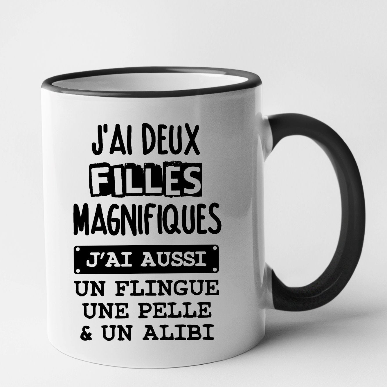 Mug J'ai deux filles magnifiques