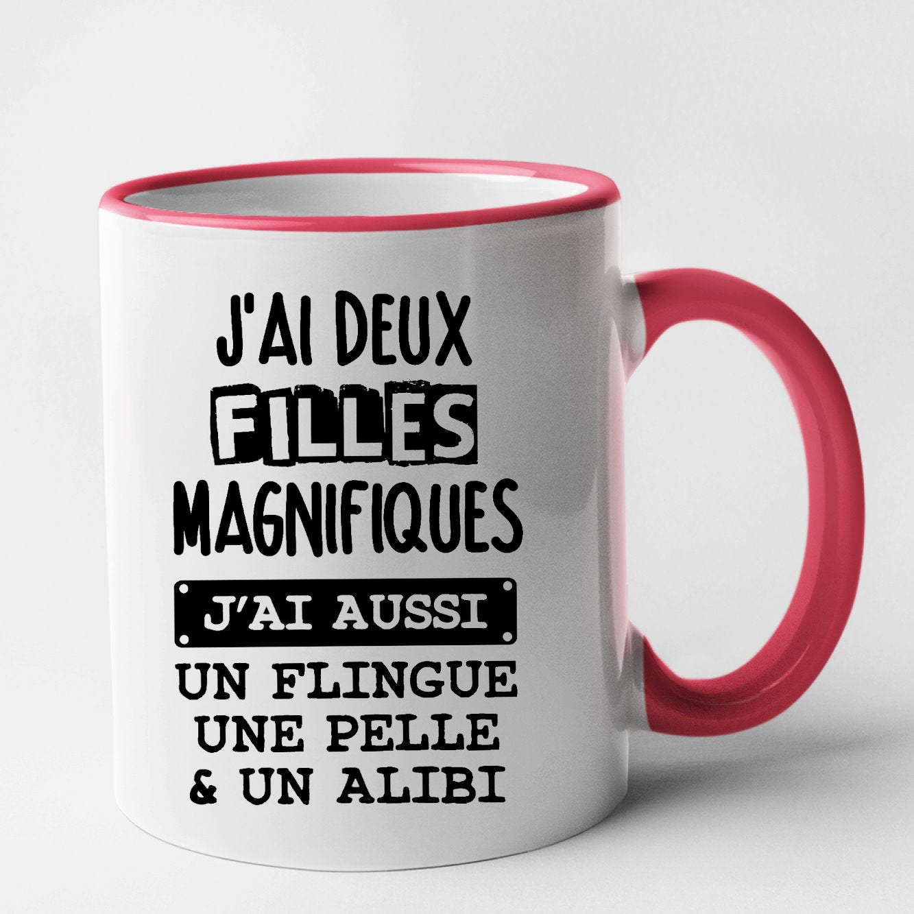 Mug J'ai deux filles magnifiques