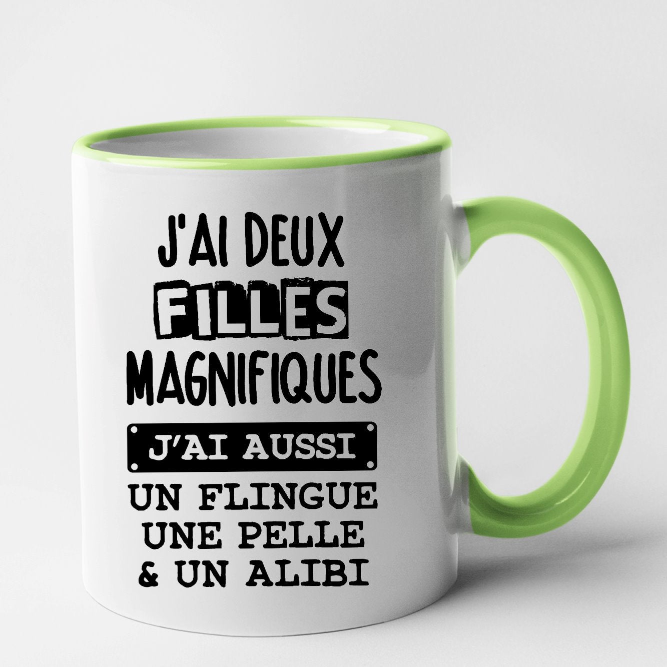 Mug J'ai deux filles magnifiques