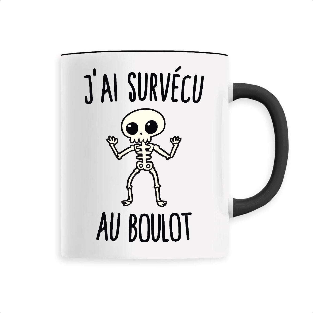 Mug J'ai survécu au boulot