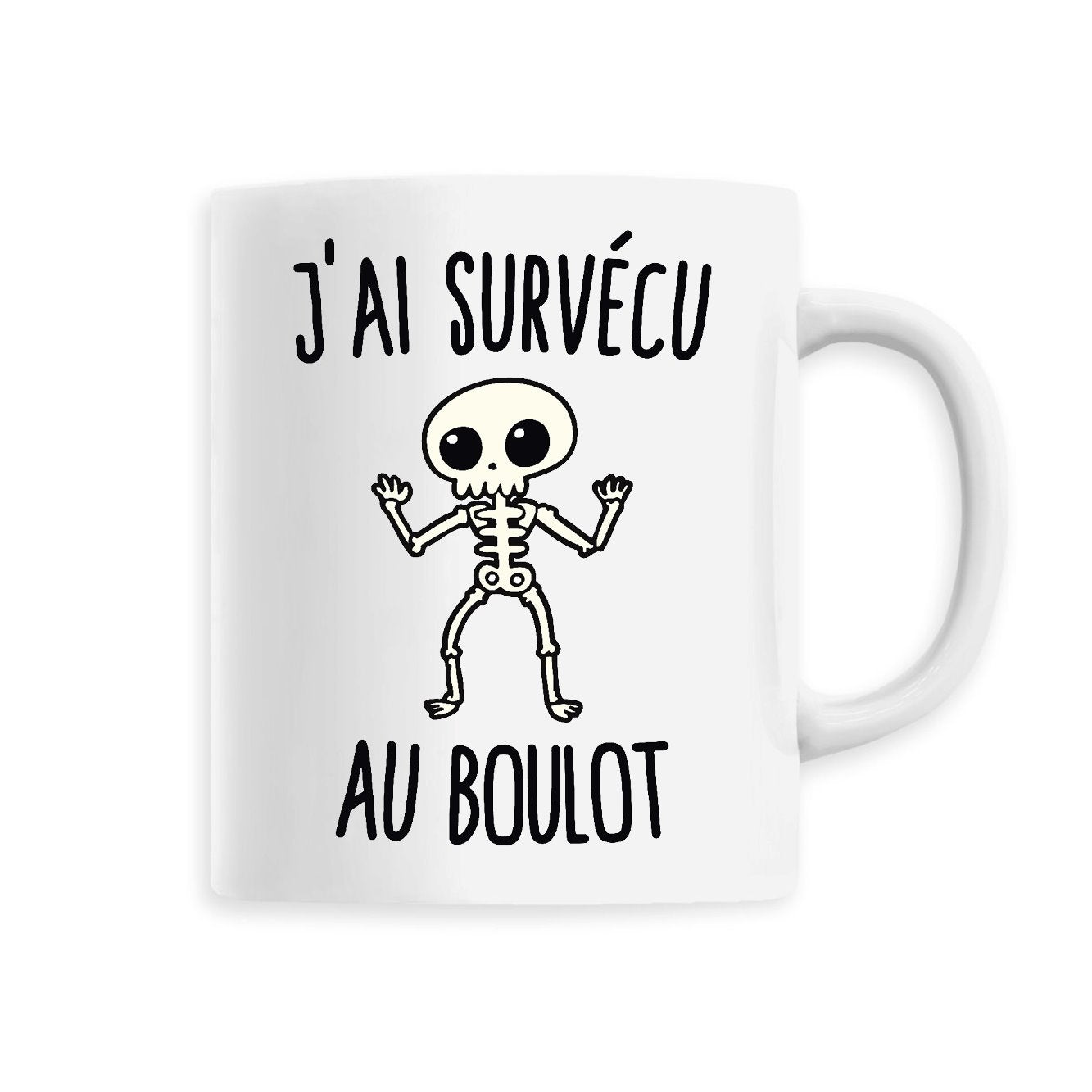 Mug J'ai survécu au boulot