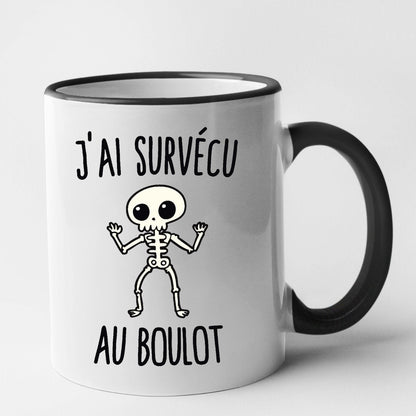 Mug J'ai survécu au boulot