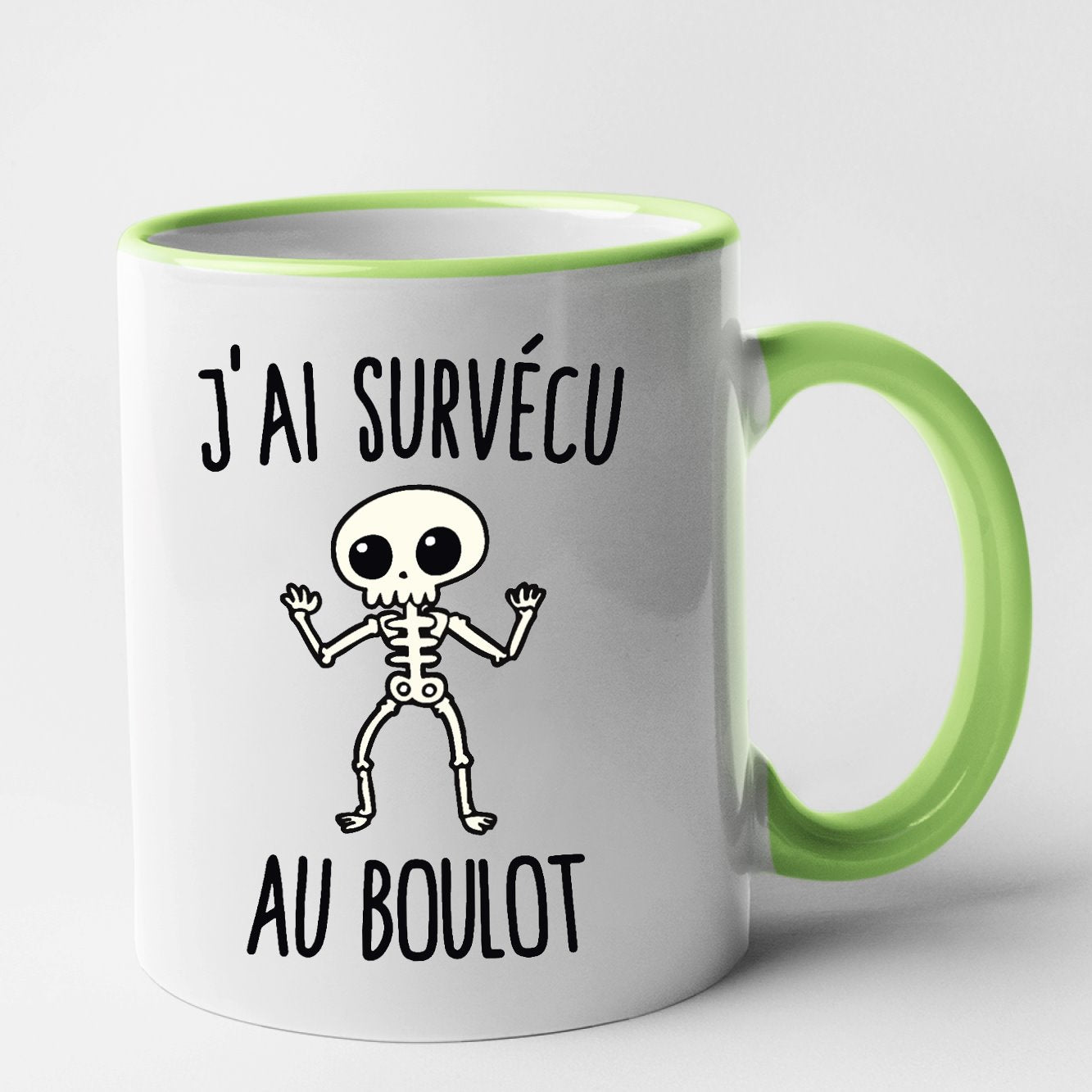 Mug J'ai survécu au boulot