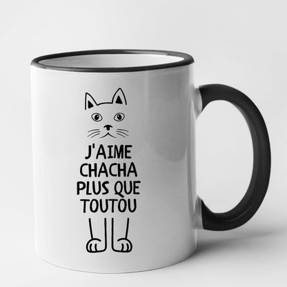 Mug J'aime chacha plus que toutou