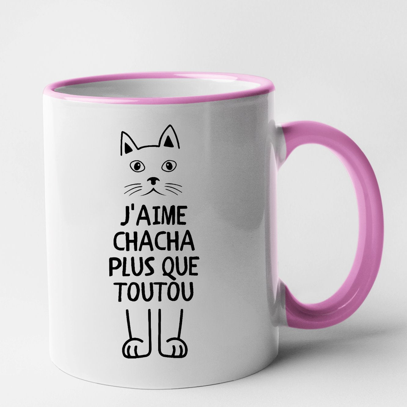 Mug J'aime chacha plus que toutou