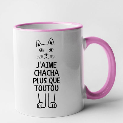 Mug J'aime chacha plus que toutou