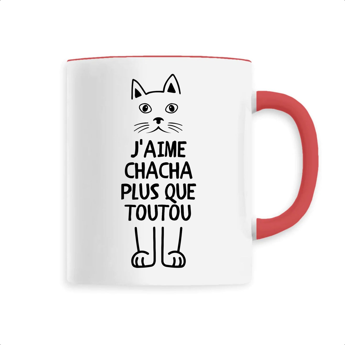 Mug J'aime chacha plus que toutou