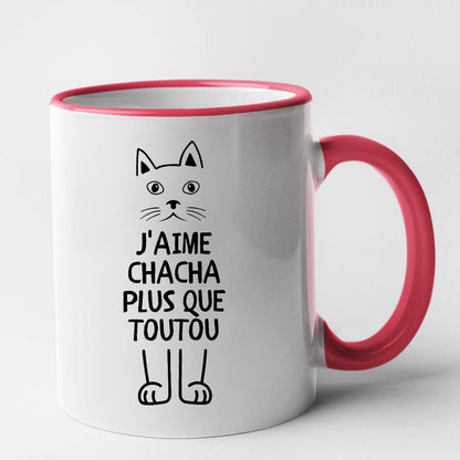 Mug J'aime chacha plus que toutou