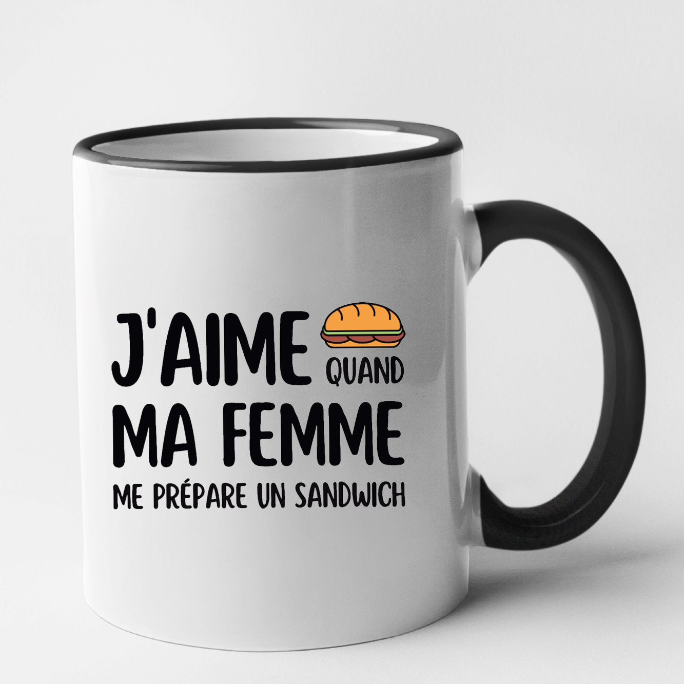 Mug J'aime quand ma femme me prépare un sandwich