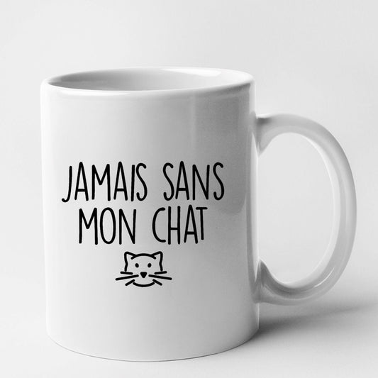 Mug Jamais sans mon chat