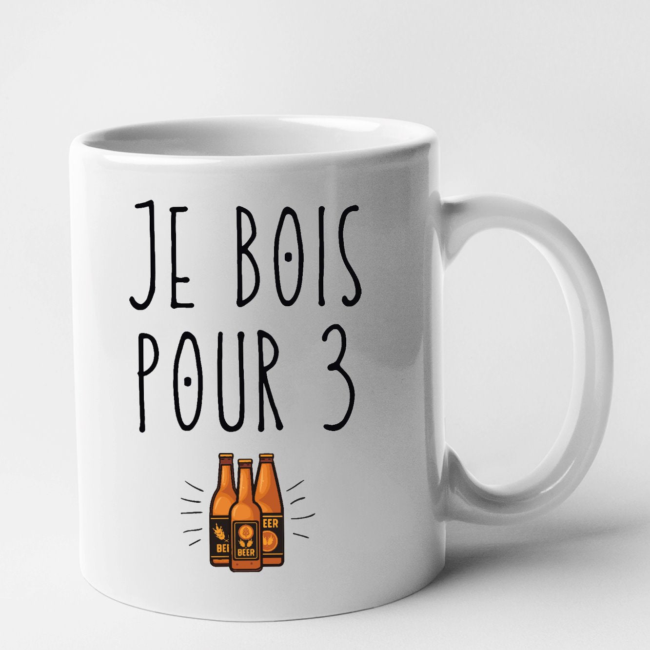 Mug Je bois pour 3