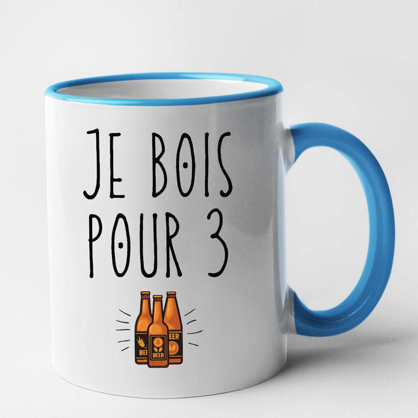 Mug Je bois pour 3