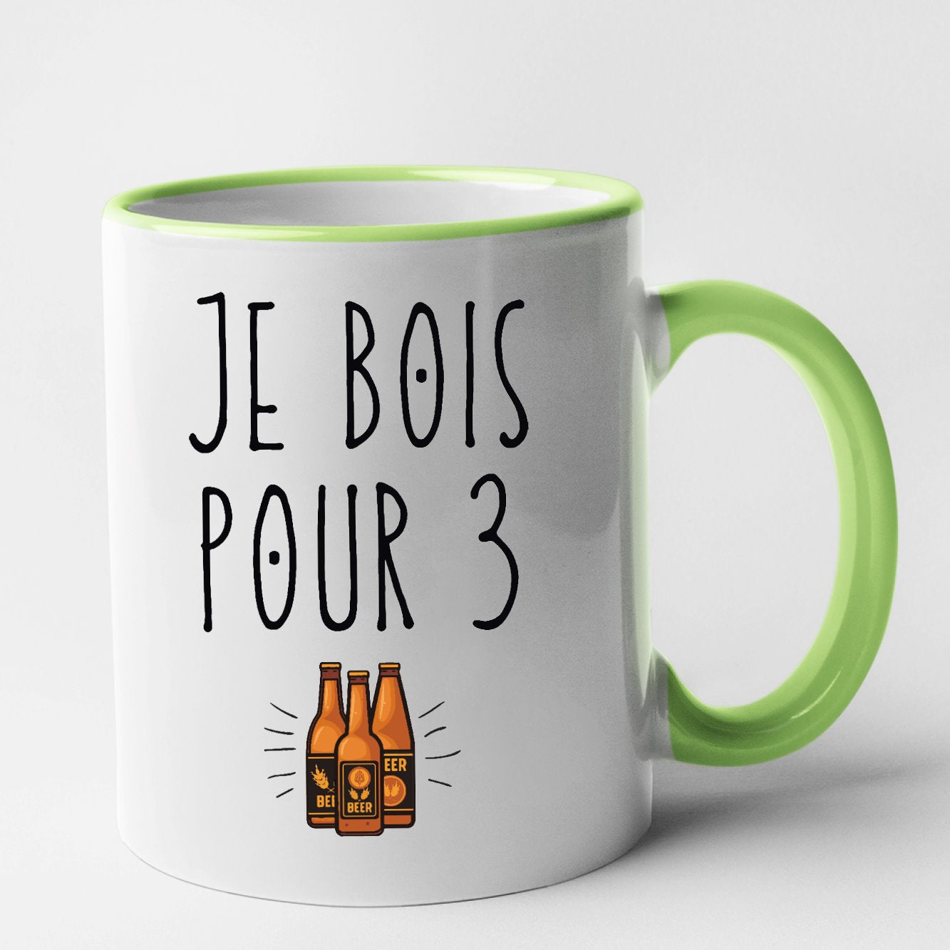 Mug Je bois pour 3