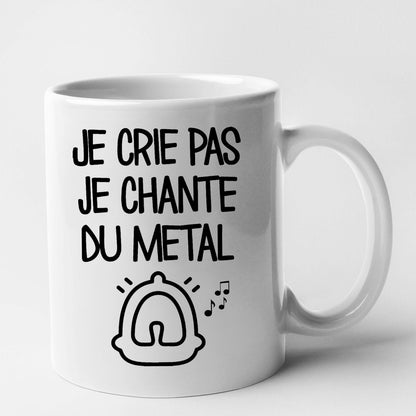 Mug Je crie pas je chante du métal