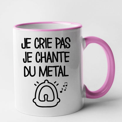 Mug Je crie pas je chante du métal