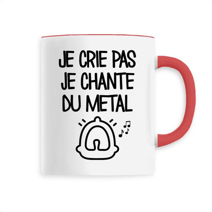 Mug Je crie pas je chante du métal