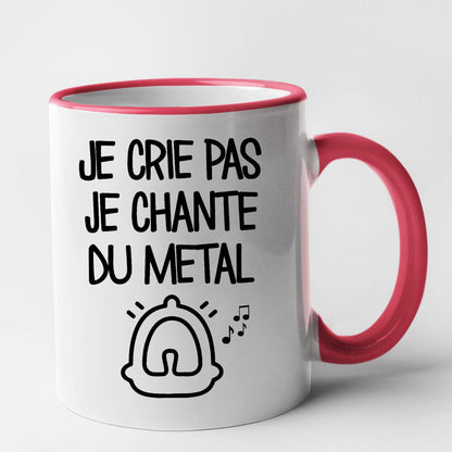 Mug Je crie pas je chante du métal