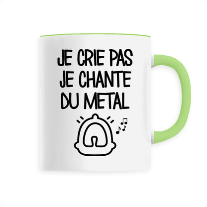 Mug Je crie pas je chante du métal