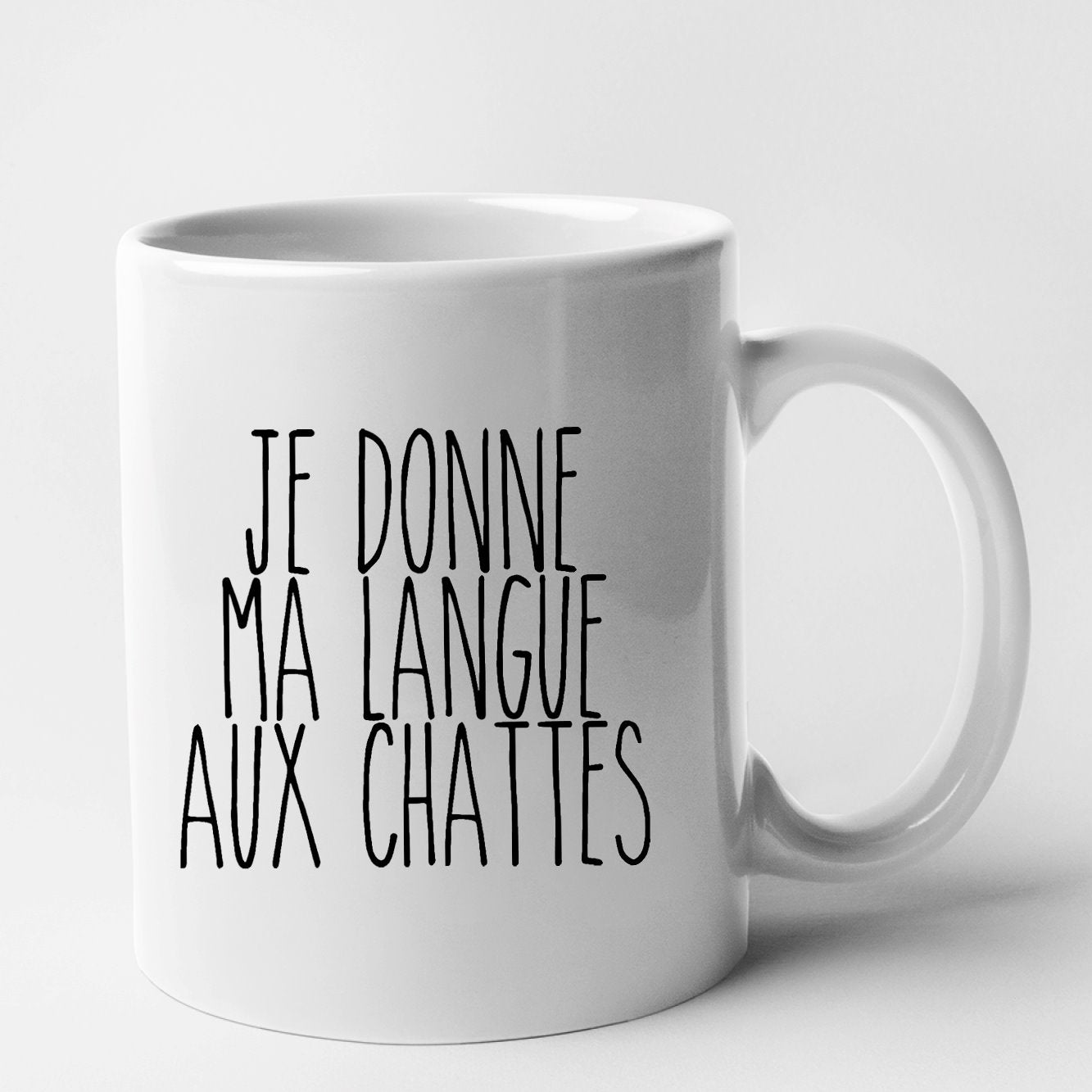 Mug Je donne ma langue aux chattes