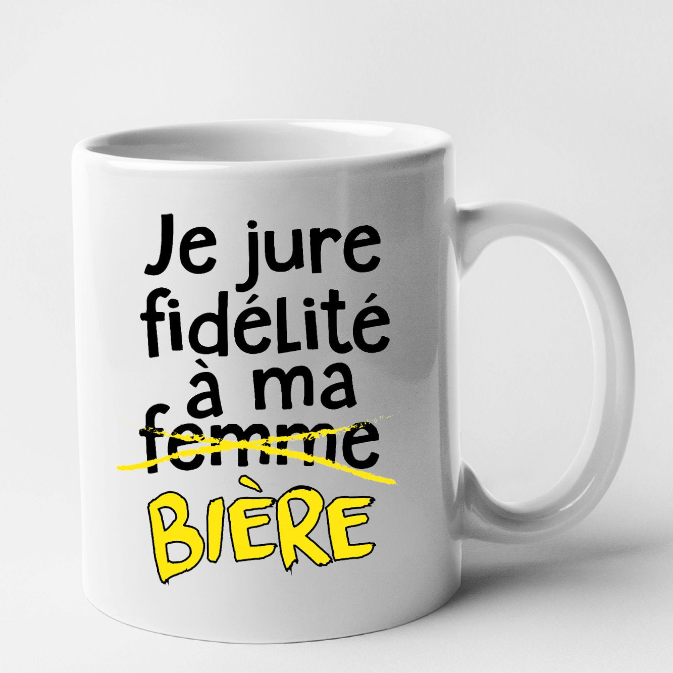 Mug Je jure fidélité à ma bière