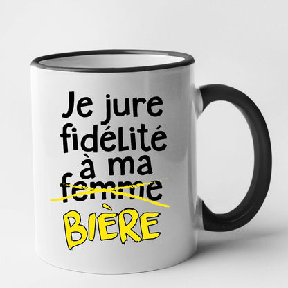 Mug Je jure fidélité à ma bière