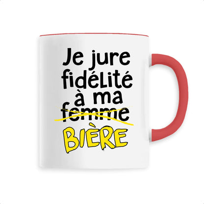 Mug Je jure fidélité à ma bière