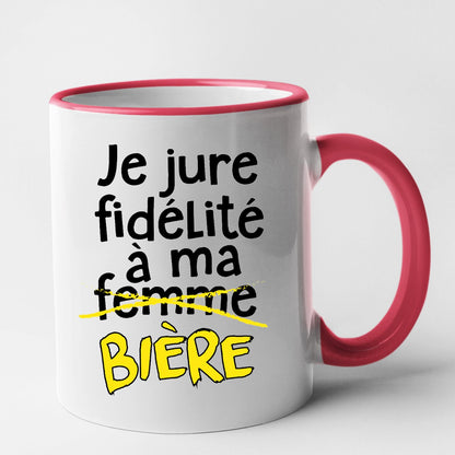 Mug Je jure fidélité à ma bière