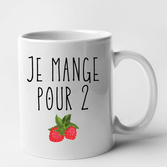 Mug Je mange pour 2