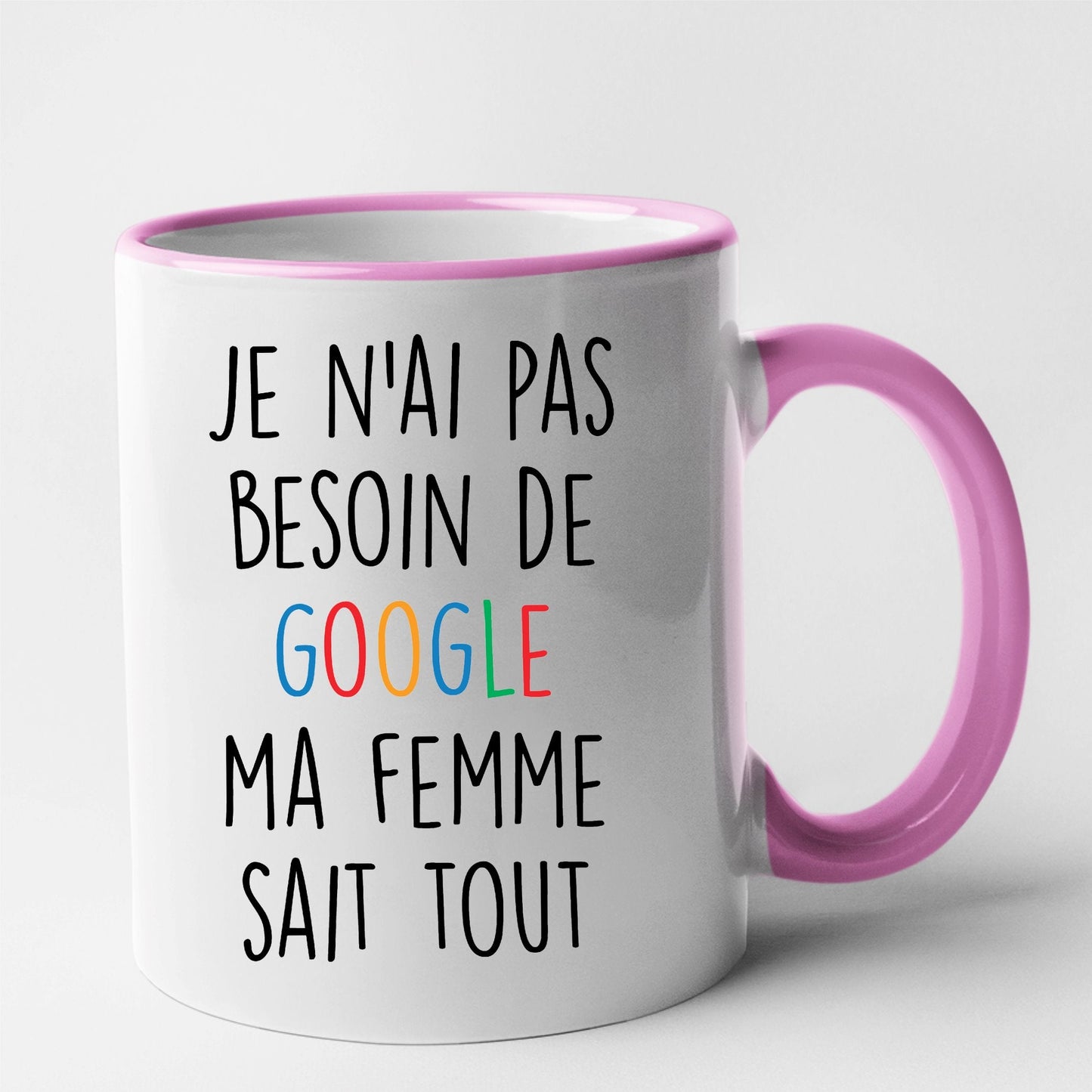 Mug Je n'ai pas besoin de Google