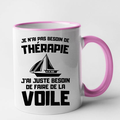 Mug Je n'ai pas besoin de thérapie juste de voile