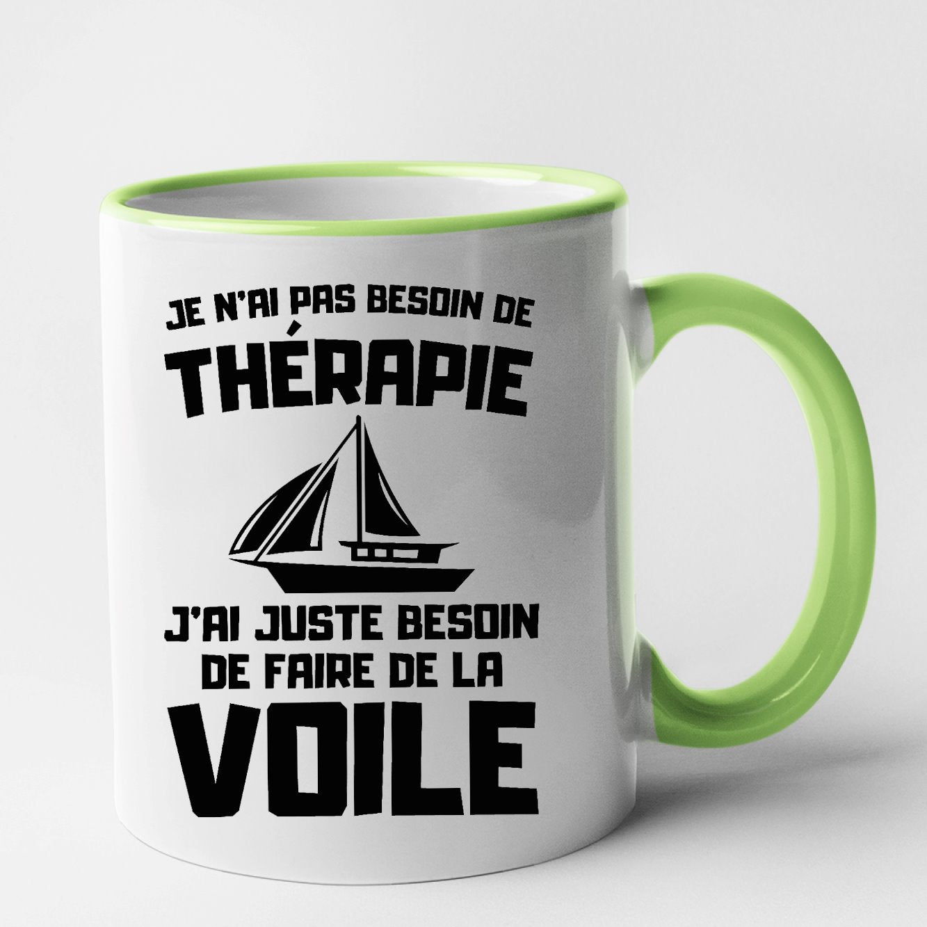 Mug Je n'ai pas besoin de thérapie juste de voile