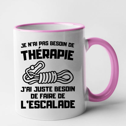 Mug Je n'ai pas besoin de thérapie juste d'escalade