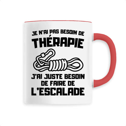 Mug Je n'ai pas besoin de thérapie juste d'escalade