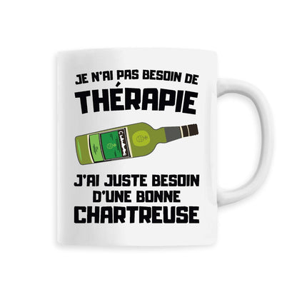 Mug Je n'ai pas besoin de thérapie juste d'une chartreuse