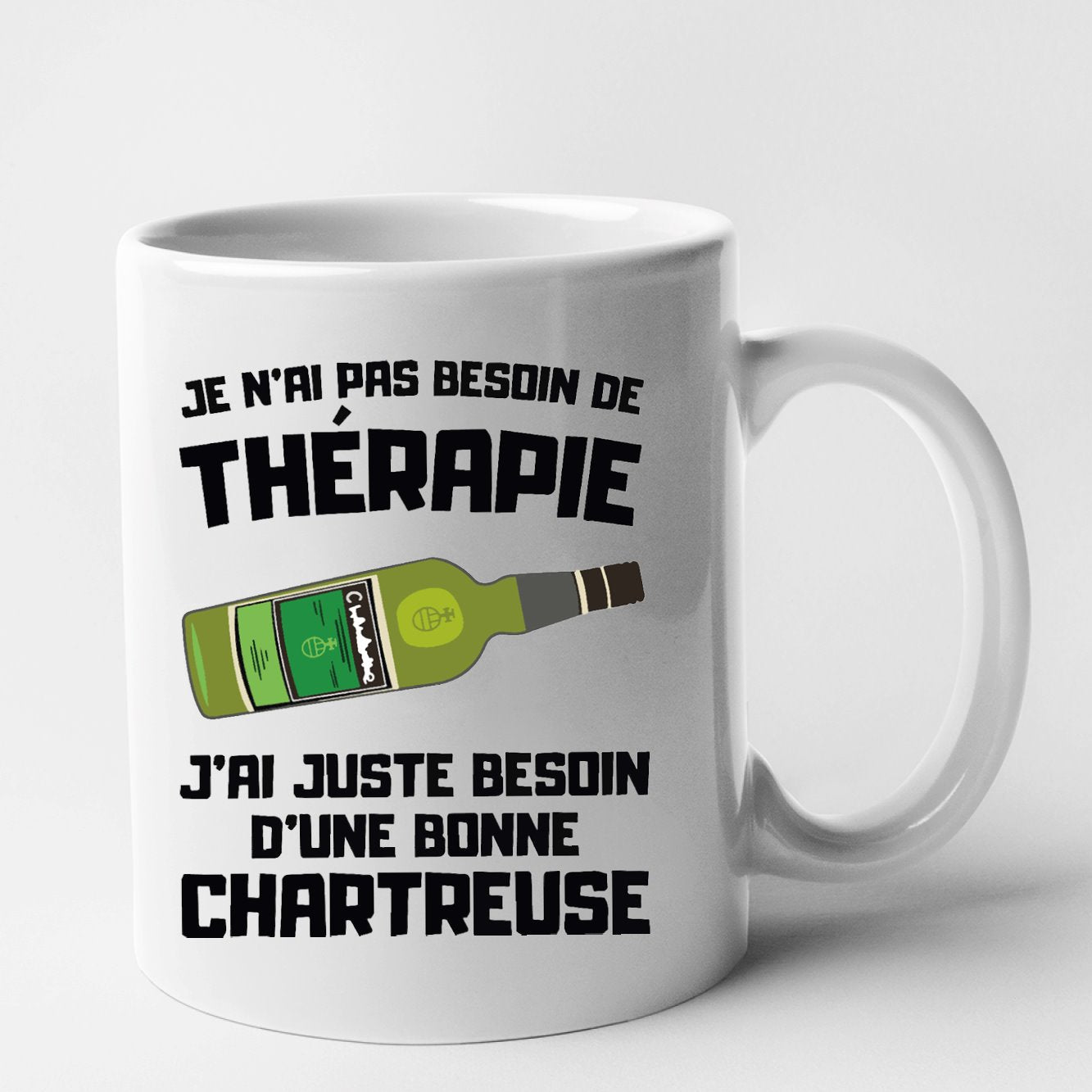 Mug Je n'ai pas besoin de thérapie juste d'une chartreuse